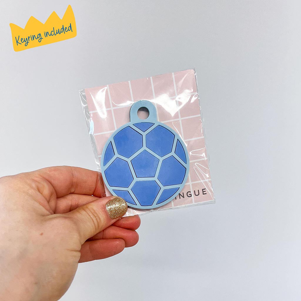 Football Triple Layered Keyring