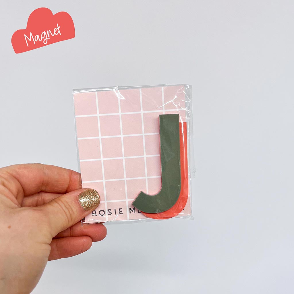 Letter J Magnet