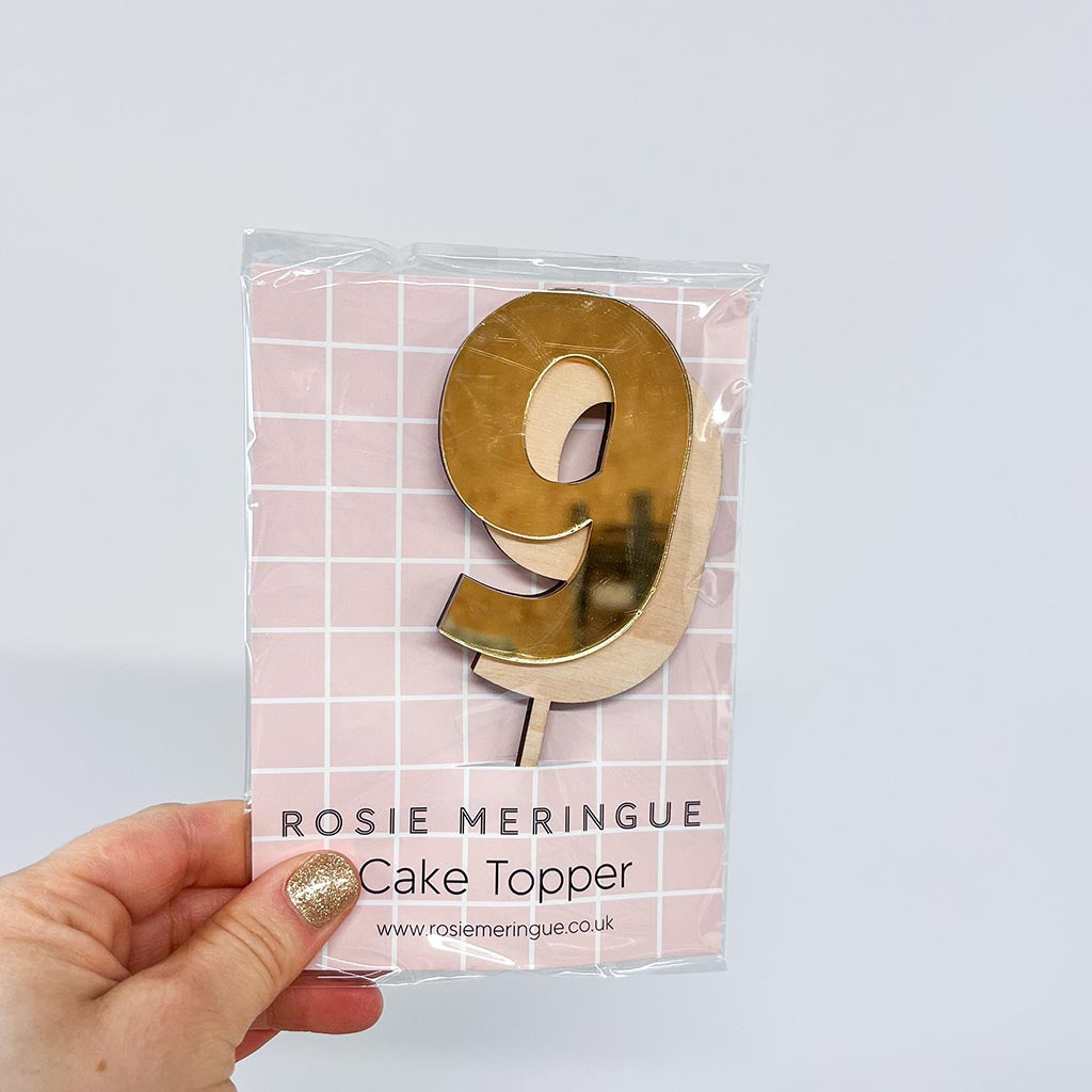 9 Cake Topper