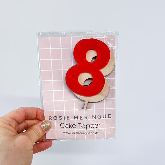 8 Cake Topper