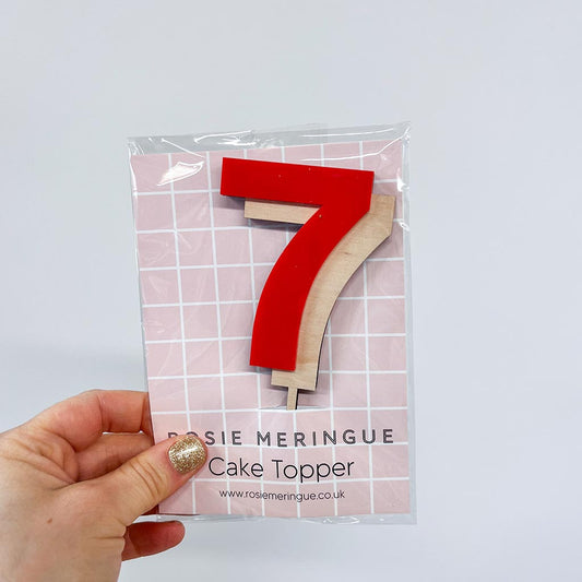 7 Cake Topper