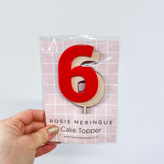 6 Cake Topper