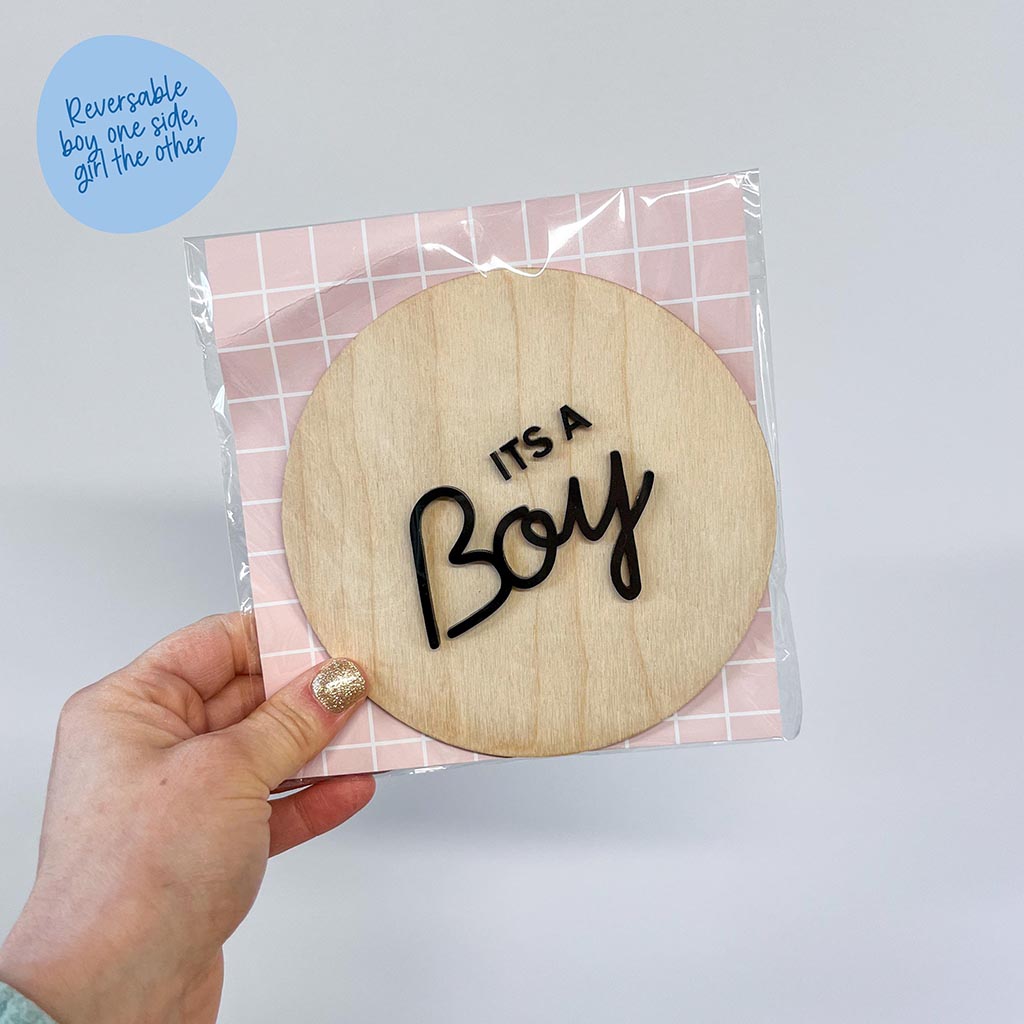 It's a Boy/Girl Reversible Plaque