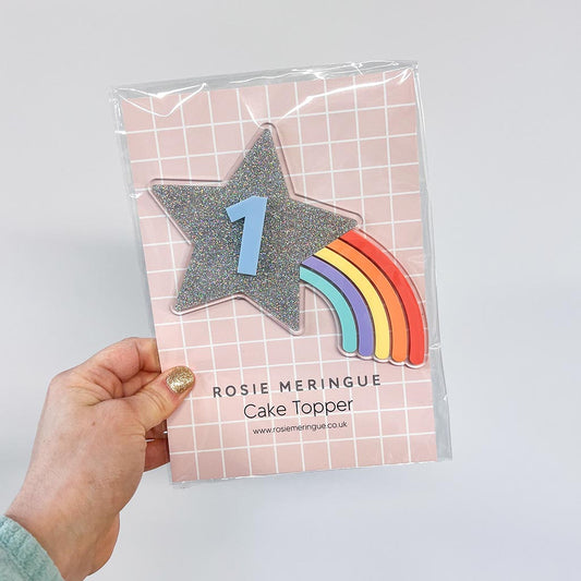 1 Rainbow Star Cake Charm