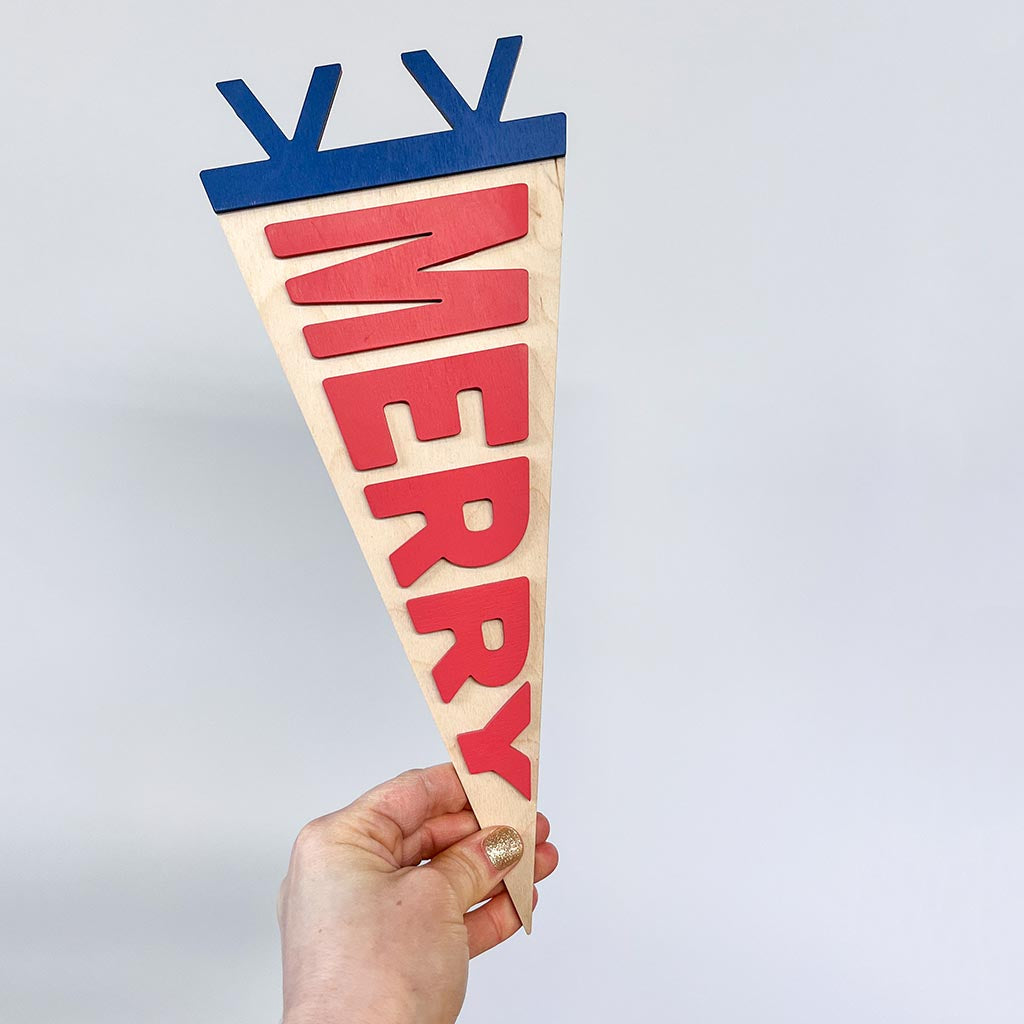 Merry Pennant Flag