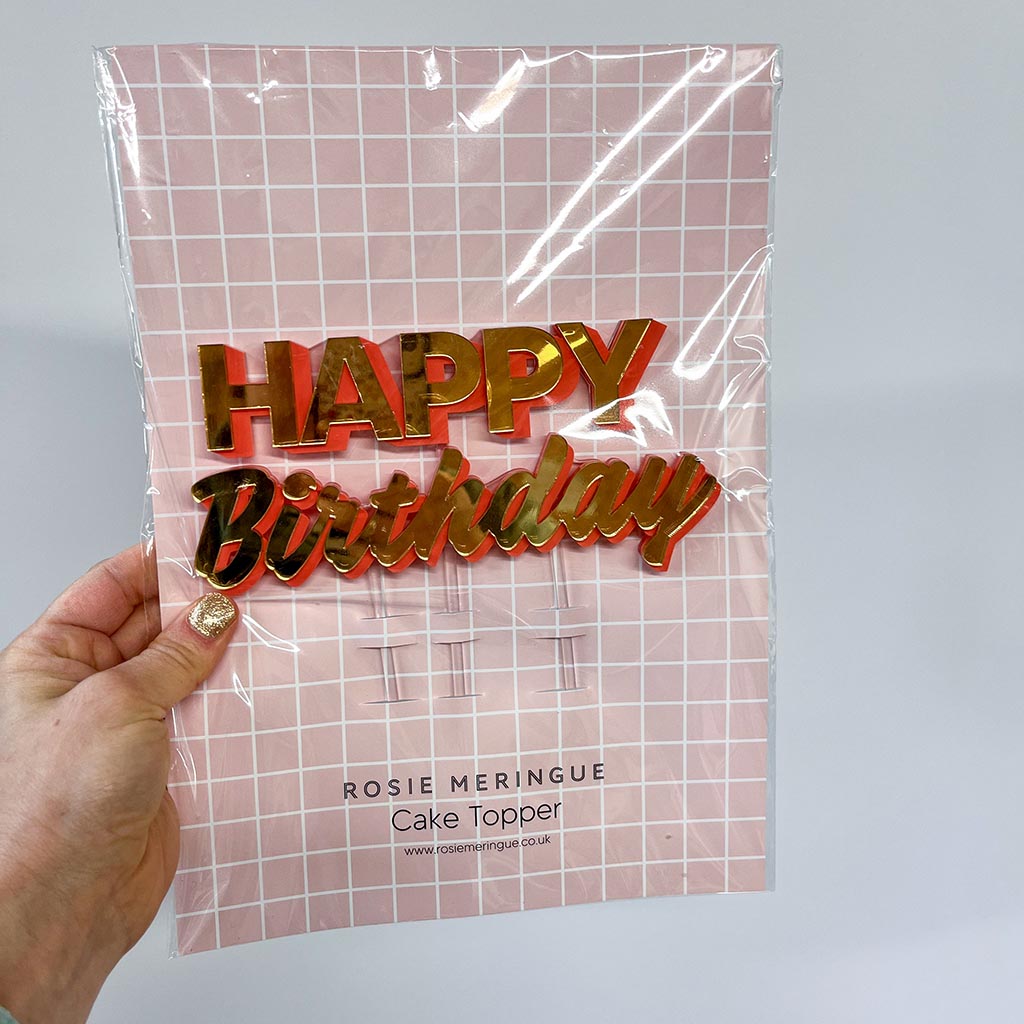 Happy Birthday Cake Topper