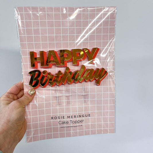 Happy Birthday Cake Topper