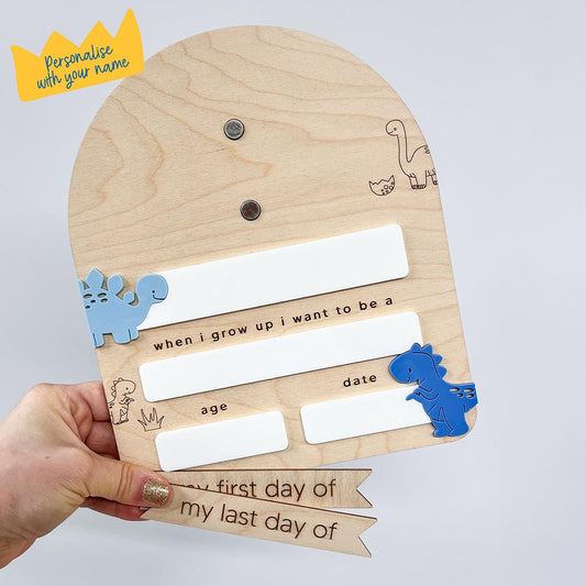 Back to School Boards Dinosaur