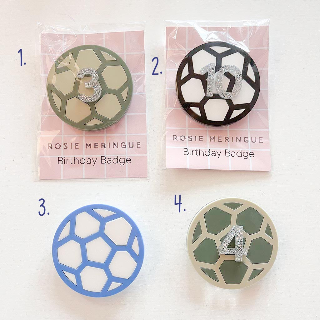 Birthday Badges Football