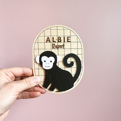 Safari Name Plaque Oval