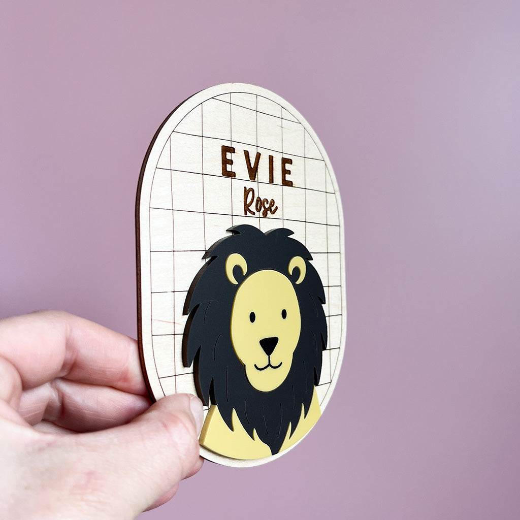 Safari Name Plaque Oval