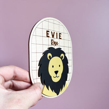 Safari Name Plaque Oval