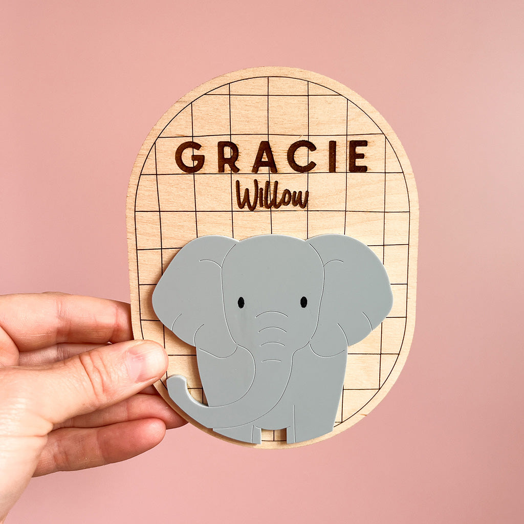 Safari Name Plaque Oval