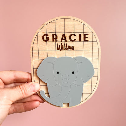 Safari Name Plaque Oval
