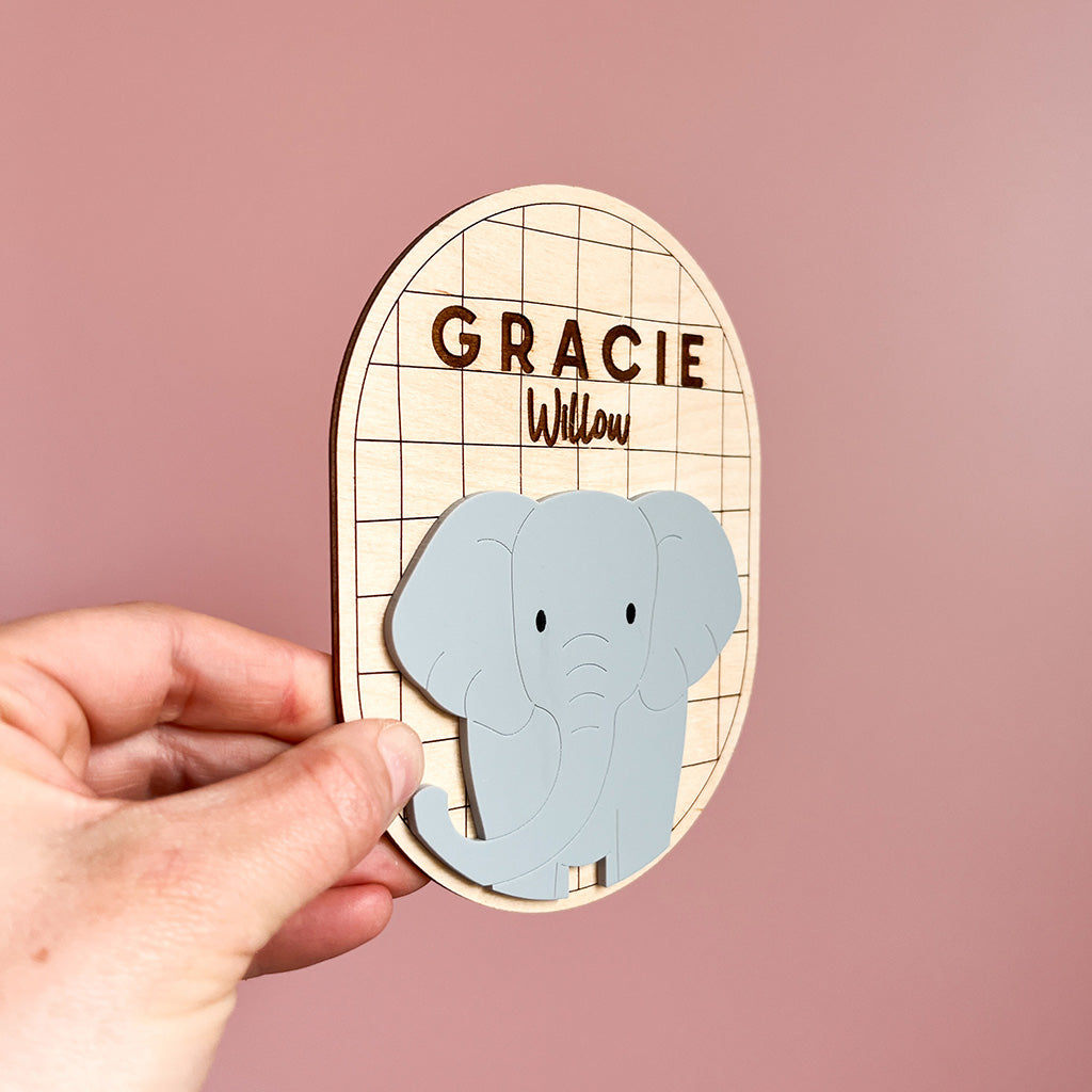 Safari Name Plaque Oval