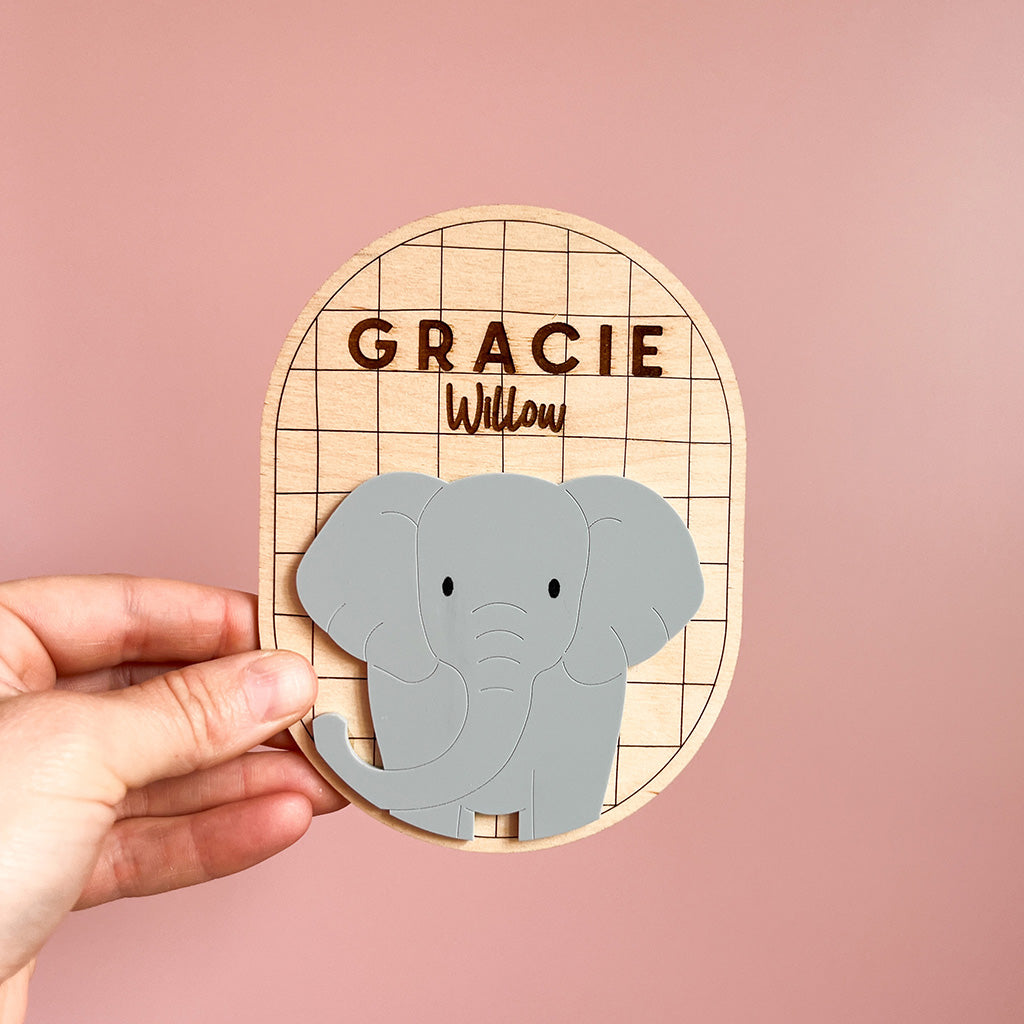 Safari Name Plaque Oval