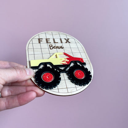 Monster Truck Name Plaque Oval