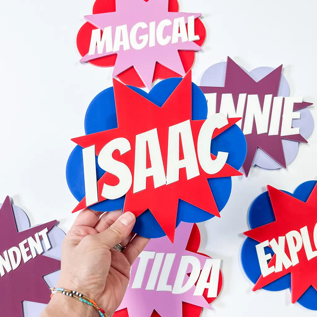 Superhero Wall Sign & Magnet