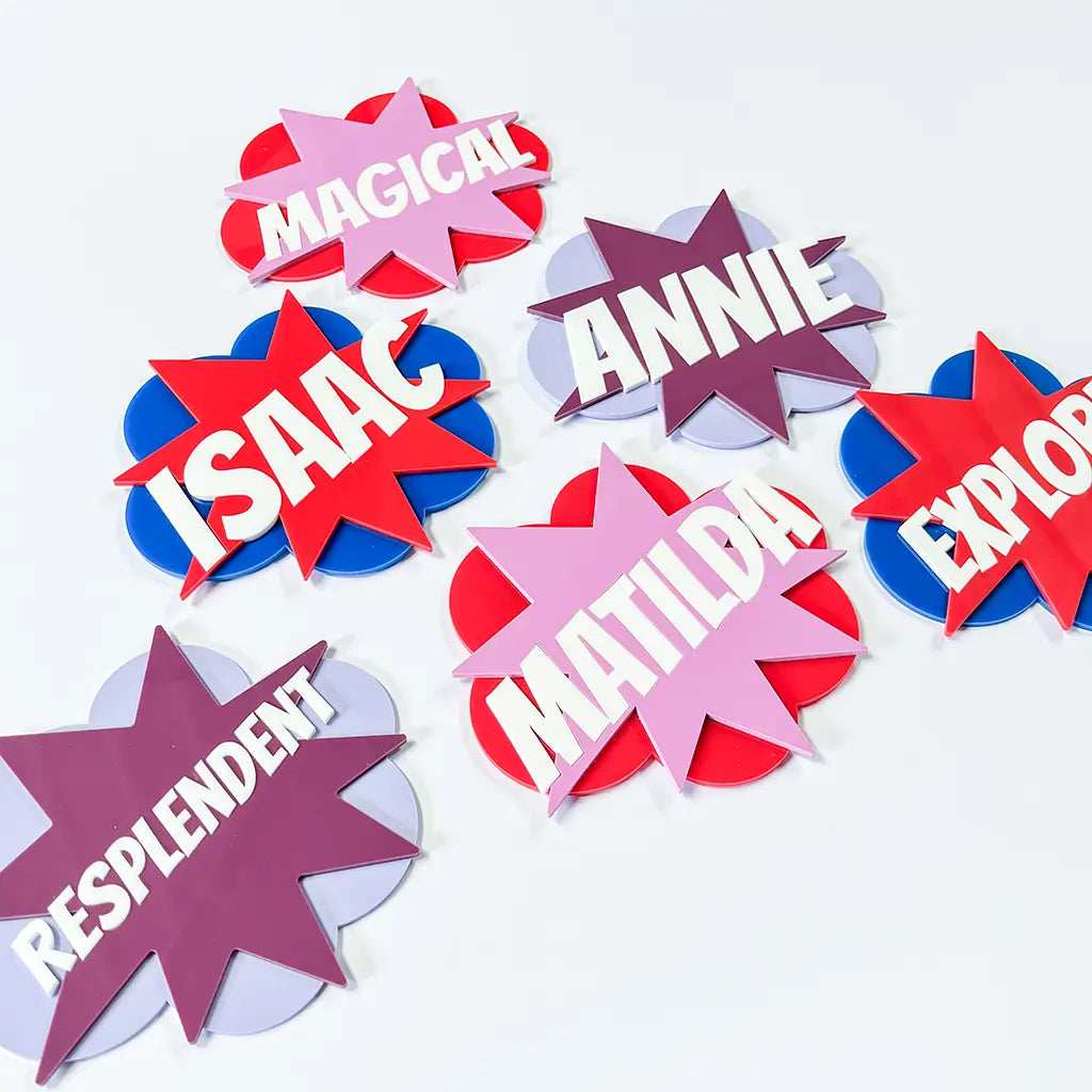 Superhero Wall Sign & Magnet