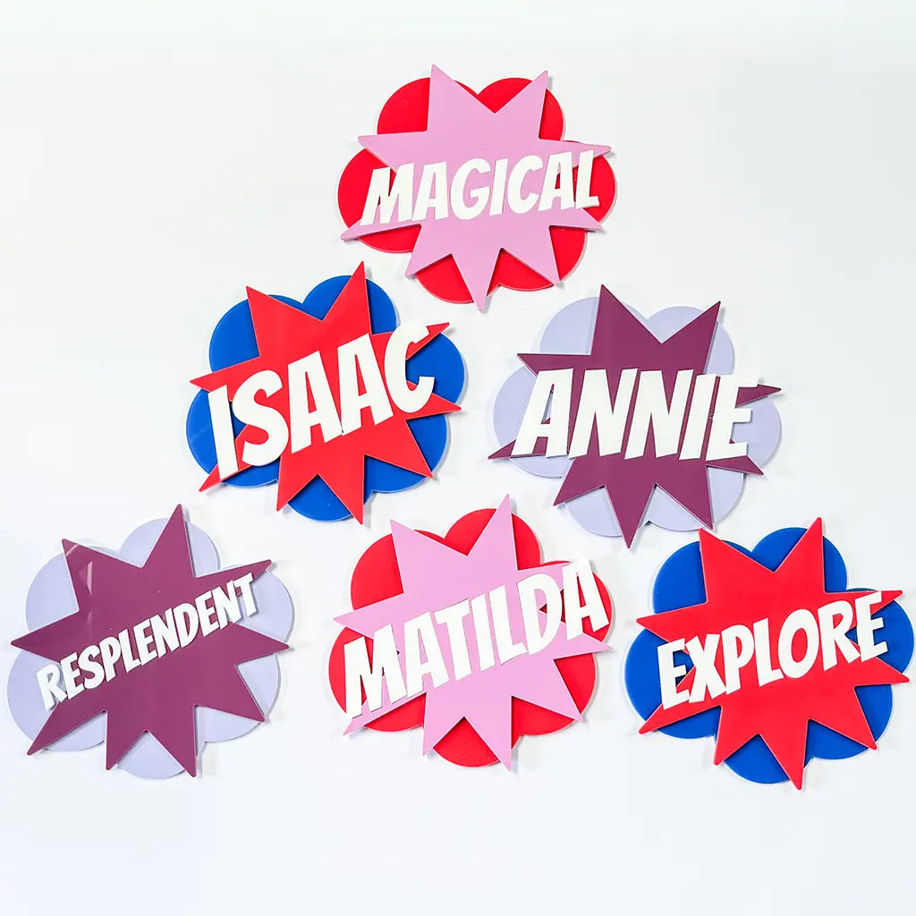 Superhero Wall Sign & Magnet