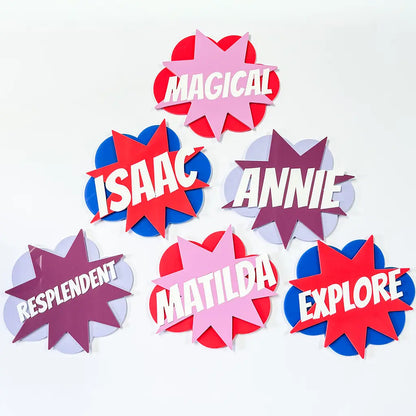 Superhero Wall Sign & Magnet