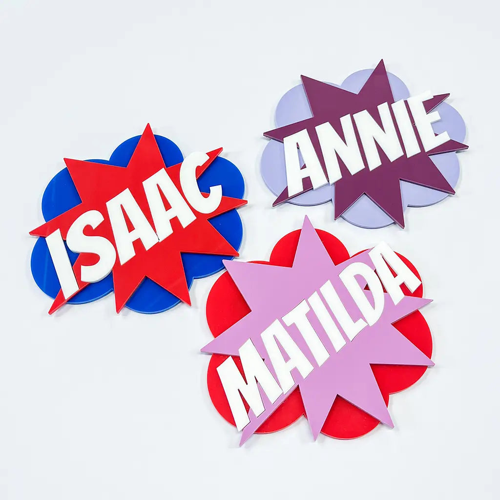 Superhero Wall Sign & Magnet