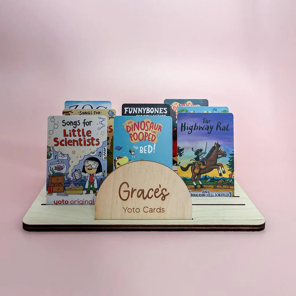 Yoto Card Holder Stand & Name Plaque