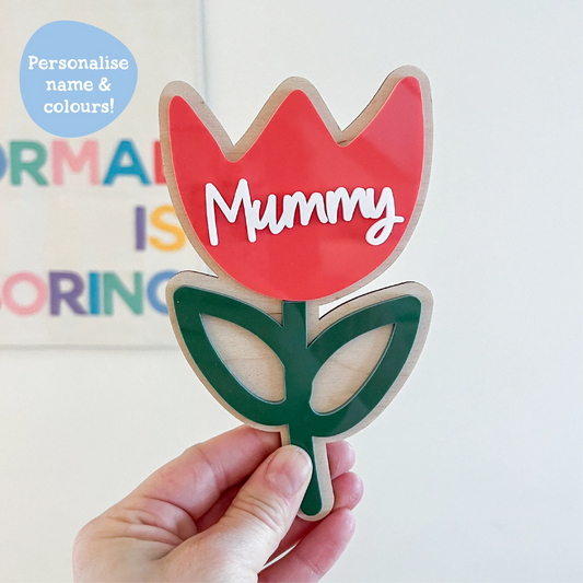 Personalised Flower Mother's Day Gift
