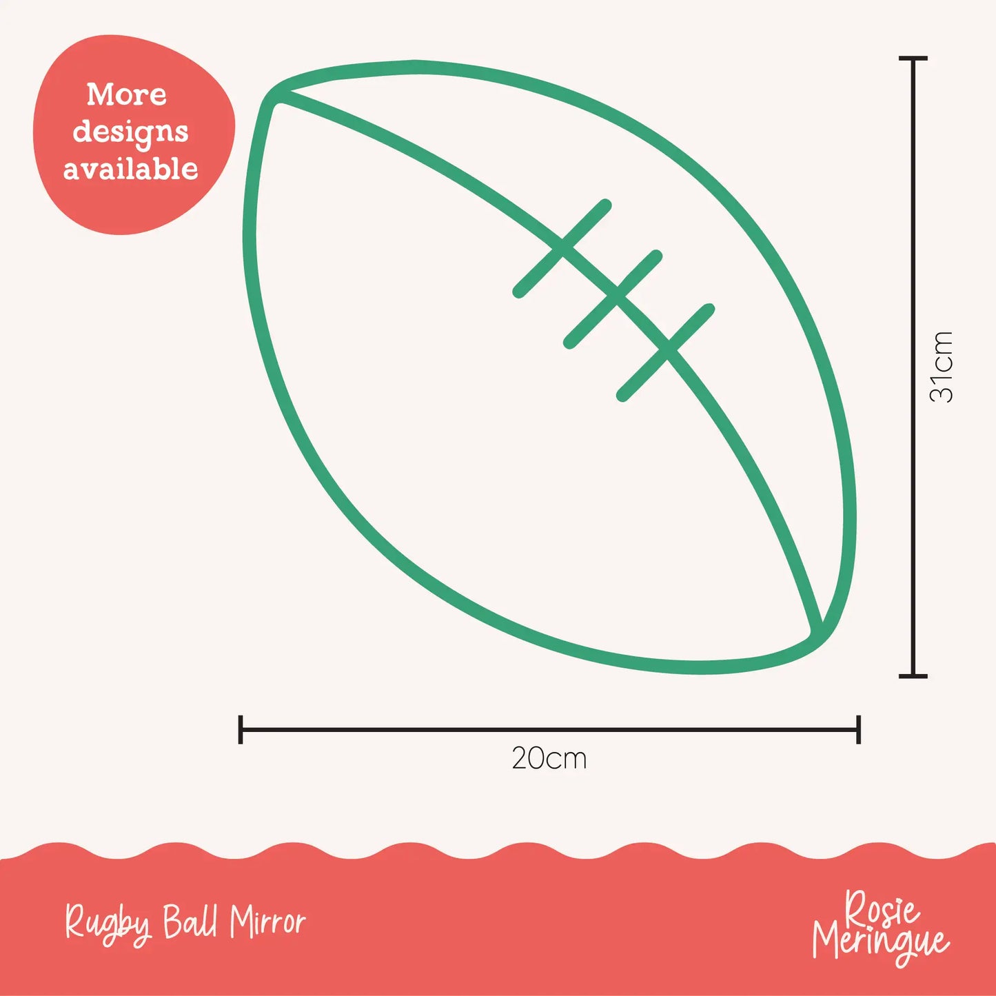 Rugby Ball Mirror