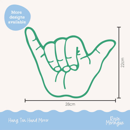 Hang Ten Hand Mirror