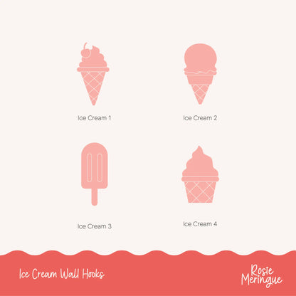 Ice Cream Wall Hooks