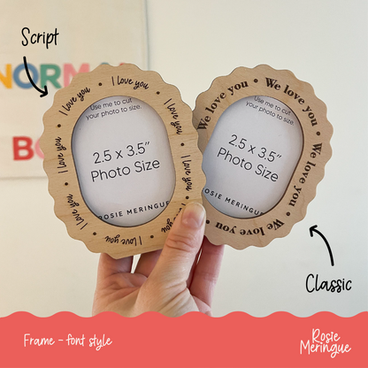 Scalloped Love You Frame for Dad