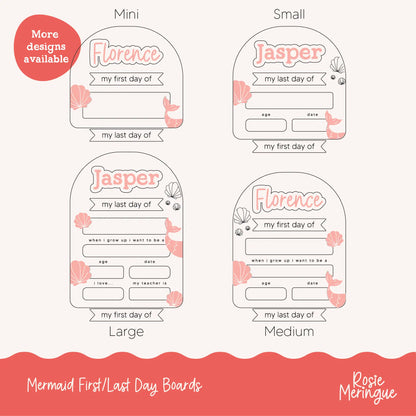 Back to School Boards - Mermaid