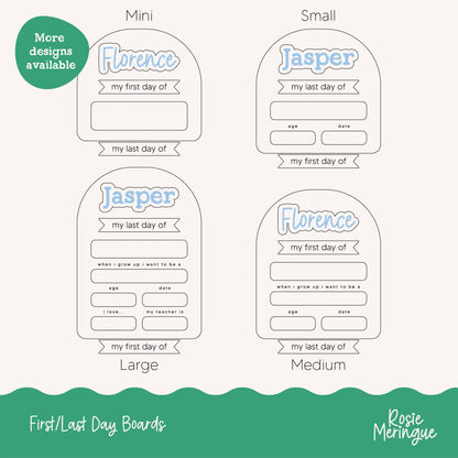 Back to School Boards - Plain