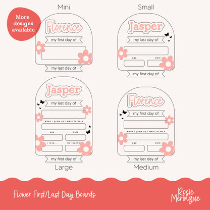 Back to School Boards - Flowers