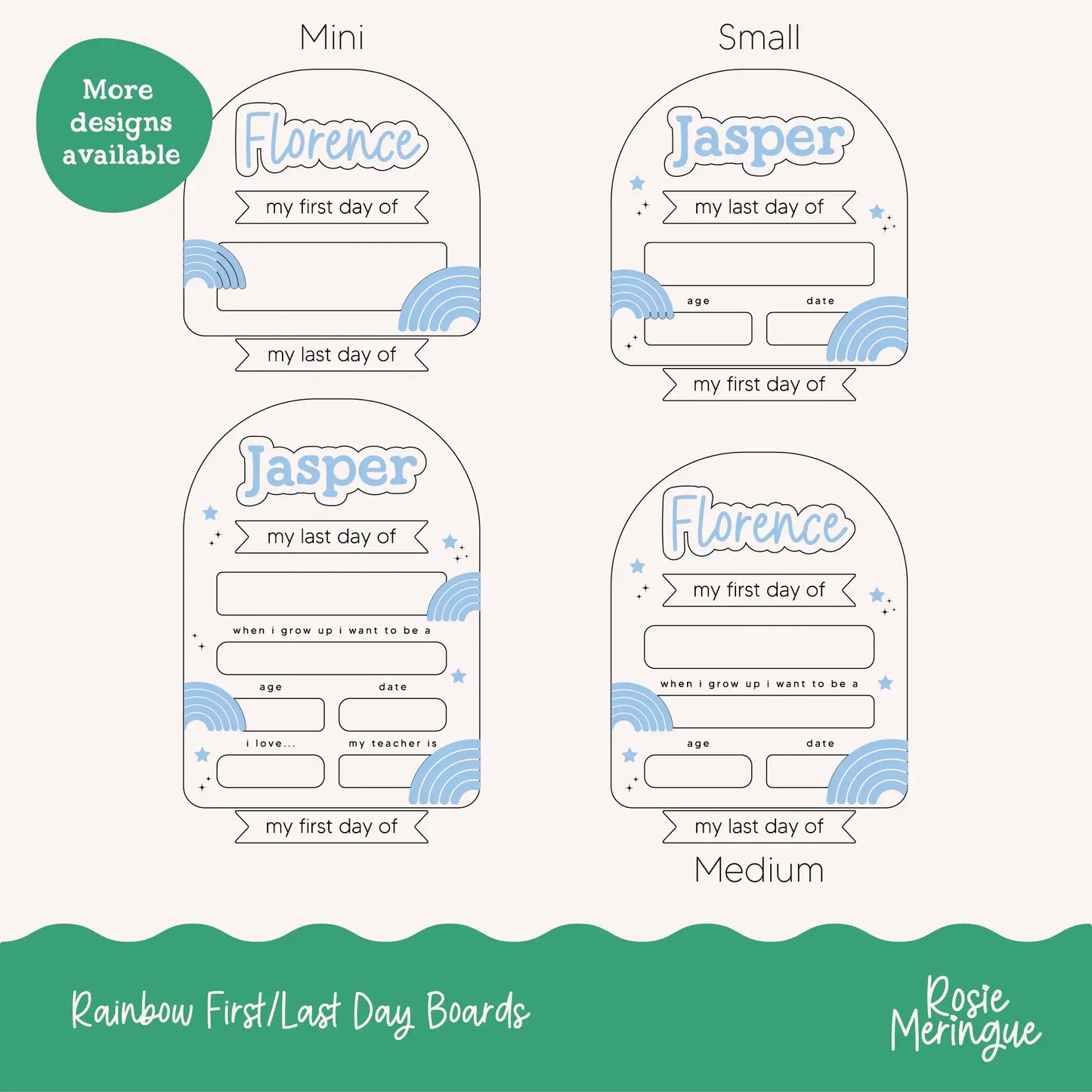 Back to School Boards - Rainbow