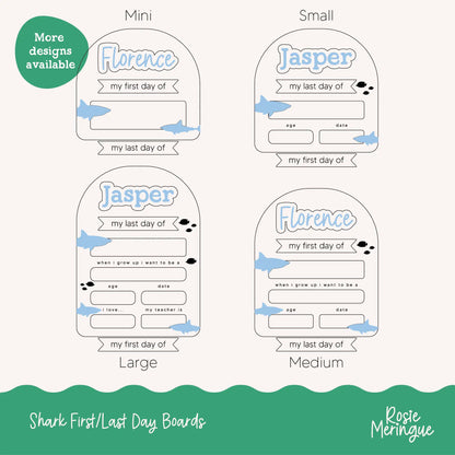 Back to School Boards - Sharks