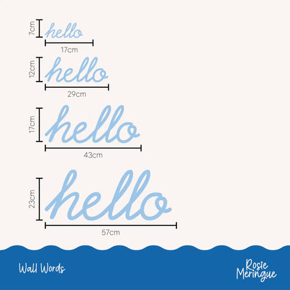 Hello Wall Sign