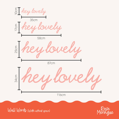 Hey Lovely Wall Sign