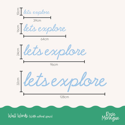 Lets Explore Wall Sign