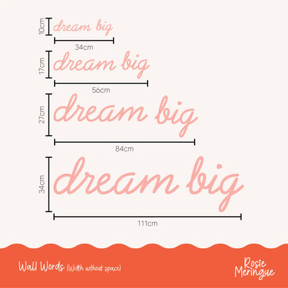 Dream Big Wall Sign