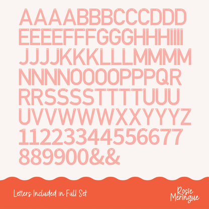 Letter Bunting Kit (102 letters)