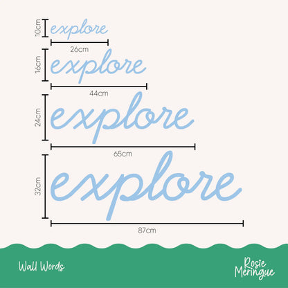 Explore Wall Sign