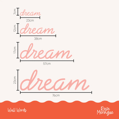 Dream Wall Sign