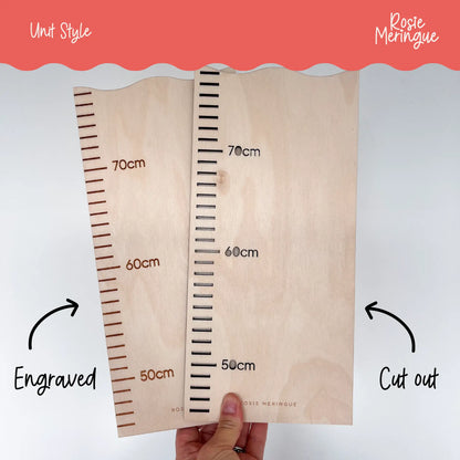 Personalised Height Chart - Cloud