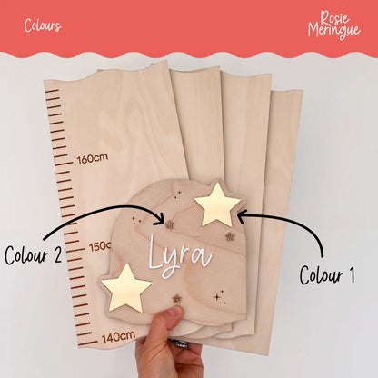 Personalised Height Chart - Stars