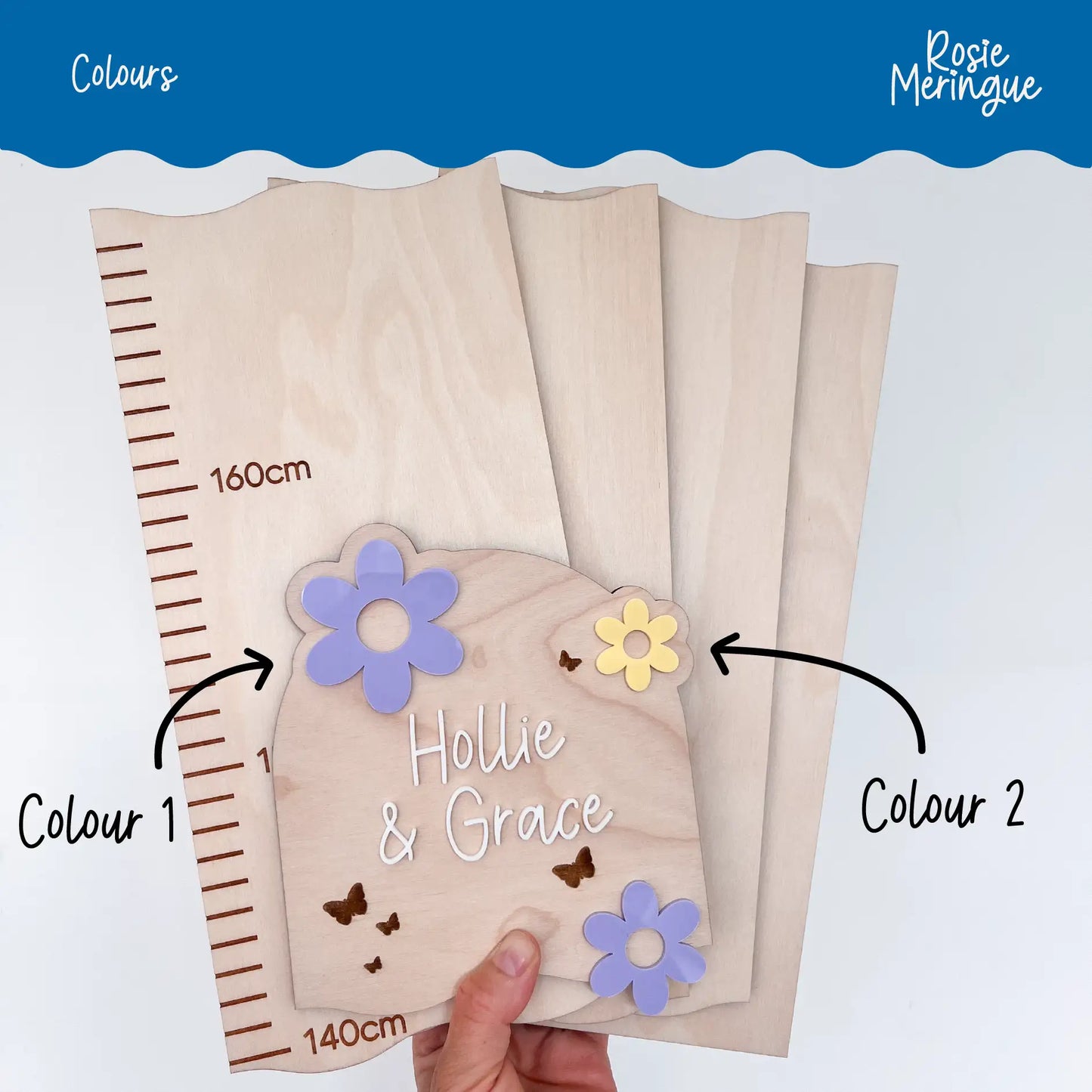 Personalised Flower Height Chart - Flowers