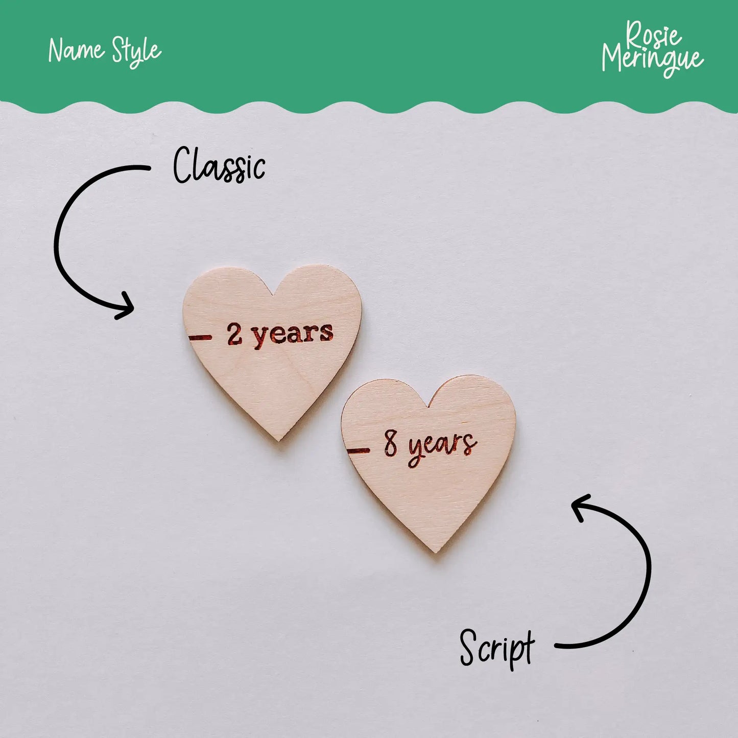 Growth Chart Markers -  Heart