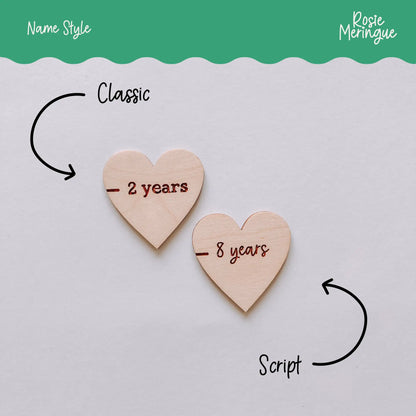 Growth Chart Markers -  Heart