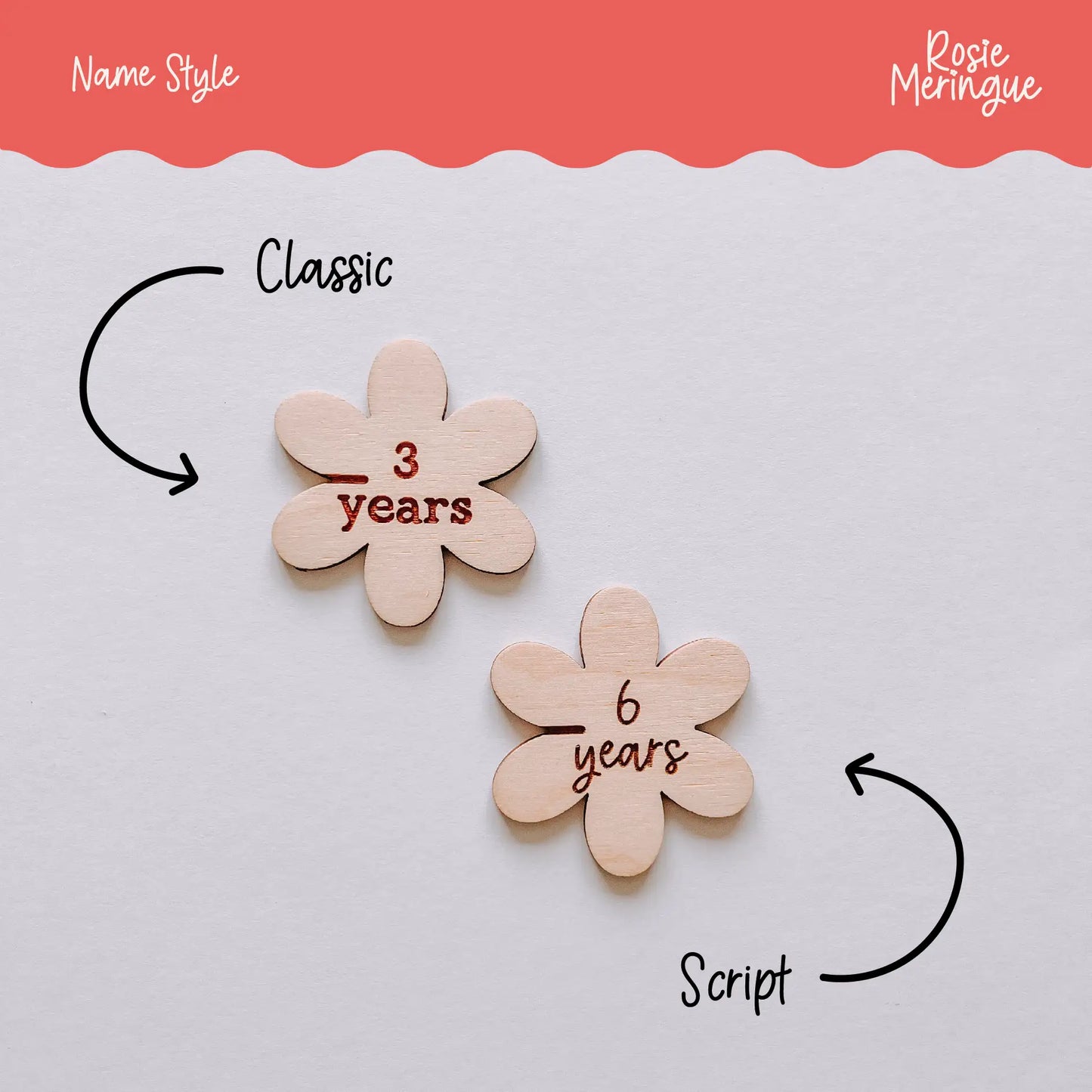 Growth Chart Markers  - Flower